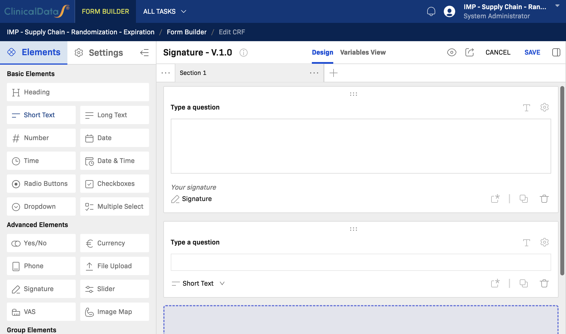 Add fields in editor