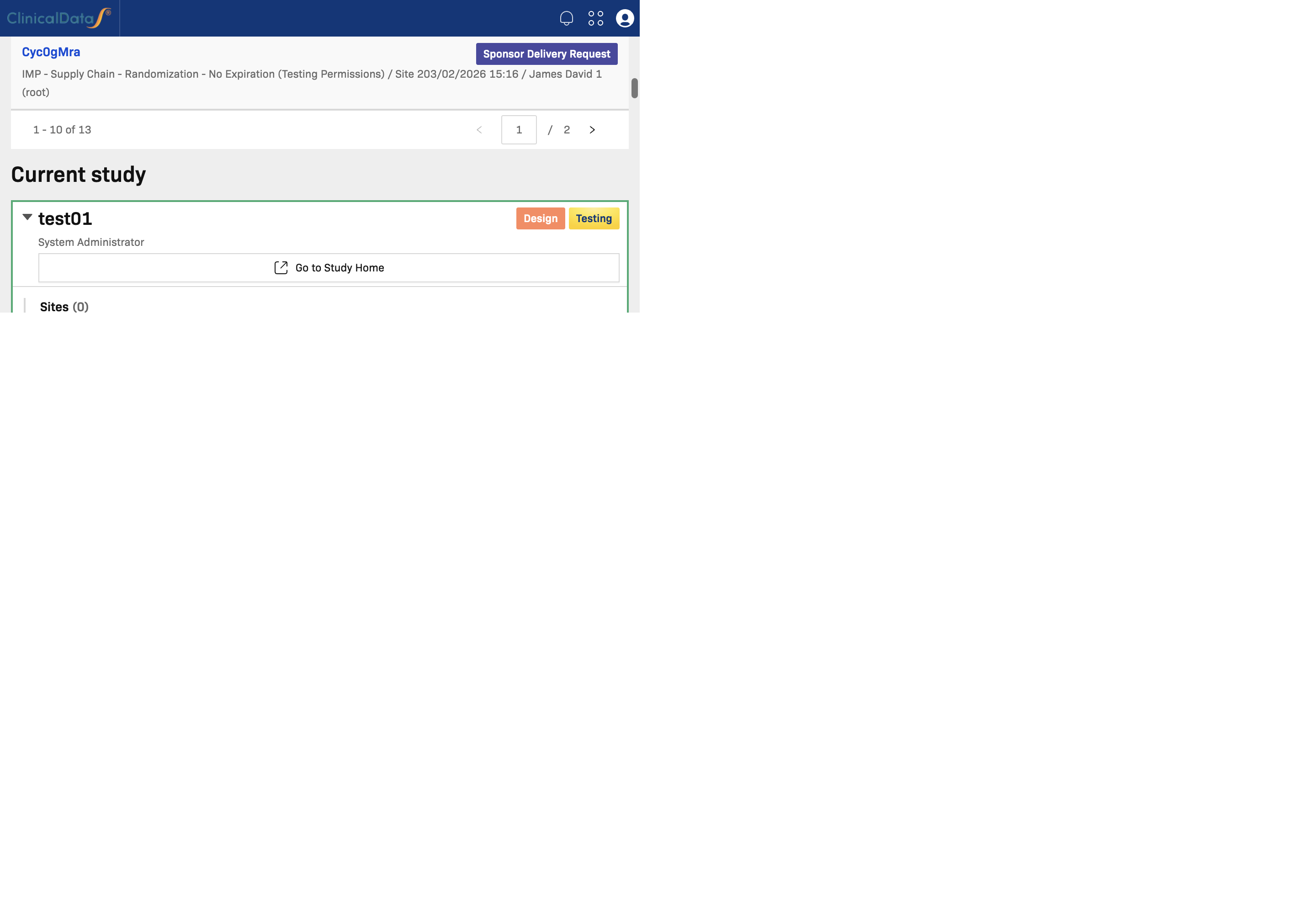 Current Study section