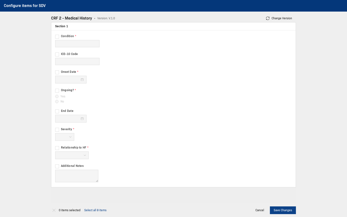 Specific-item step 4 - select Condition and ICD-10